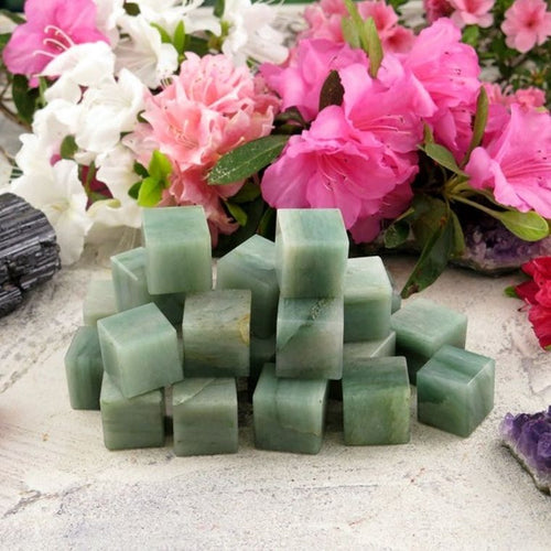 Green Aventurine Cube