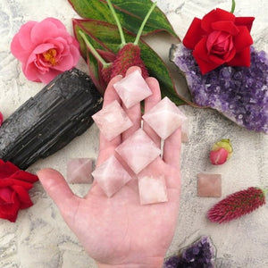 Rose Quartz Pyramids