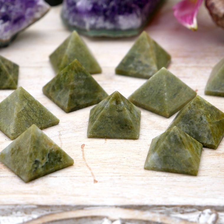 Vesuvianite Pyramids