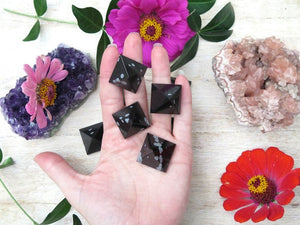 Snowflake Obsidian Pyramids