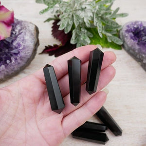 Black Obsidian Double Terminated Points